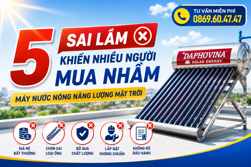 5 Sai Lầm Khiến Nhiều Người Mua Nhầm Máy Nước Nóng Năng Lượng Mặt Trời 1 5 Sai Lầm Khiến Nhiều Người Mua Nhầm Máy Nước Nóng Năng Lượng Mặt Trời